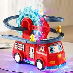 Carro de bombeiros com escorregador Giratório