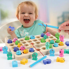 Jogo de Pesca para Aprender Alfabeto e Números Montessori